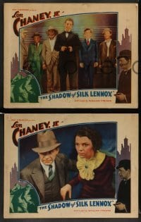 3c244 SHADOW OF SILK LENNOX 6 LCs '35 Lon Chaney in title role as Lon Chaney Jr., incredibly rare!