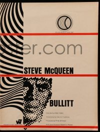 3c224 BULLITT trade ad '68 different Norbert Jobst psychedelic image of Steve McQueen, ultra rare!