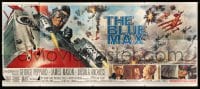 3d044 BLUE MAX 24sh '66 Frank McCarthy art of WWI fighter pilot George Peppard in airplane!