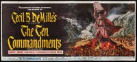 3d053 TEN COMMANDMENTS 24sh R66 Cecil B. DeMille classic starring Charlton Heston & Yul Brynner!