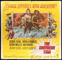 3d122 SOUTHERN STAR int'l 6sh '69 Ursula Andress, George Segal, Orson Welles, Africa explodes!