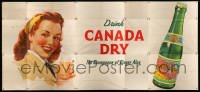 3d058 CANADA DRY GINGER ALE billboard '40s art of pretty woman & The Champagne of Ginger Ales!