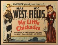 3d100 MY LITTLE CHICKADEE 1/2sh '40 W.C. Fields & sexy Mae West together for the first time, rare!