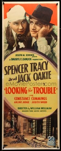 3d110 LOOKING FOR TROUBLE insert '34 Spencer Tracy, Jack Oakie, directed by William Wellman!