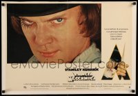 3d079 CLOCKWORK ORANGE Italian 18x26 pbusta R70s Stanley Kubrick, best c/u of Malcolm McDowell!
