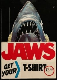 3d005 JAWS 2-sided 11x16 mobile display '75 Steven Spielberg shark horror classic, get your T-shirt!