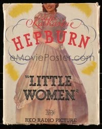 3d140 LITTLE WOMEN pressbook '33 Katharine Hepburn, incredibly elaborate, full-color posters, rare!