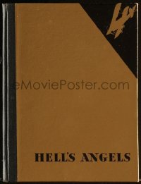 3d142 HELL'S ANGELS souvenir program book '30 Howard Hughes, elaborate hardcover, great content!