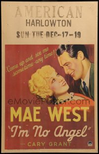 3d025 I'M NO ANGEL WC '33 Mae West tells Cary Grant to come up and see her sometime - any time!