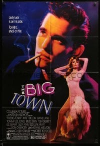 3f082 BIG TOWN 1sh '87 Matt Dillon, Tommy Lee Jones, stripper Diane Lane, Bruce Dern