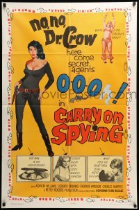 3f150 CARRY ON SPYING 1sh '64 sexy English spy spoof, the most secrets exposed!