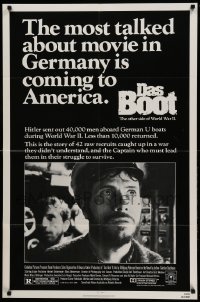 3f201 DAS BOOT advance 1sh '82 The Boat, Wolfgang Petersen German WWII submarine classic!