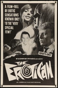 3f264 EROTICAN 1sh '60s a film-full of erotic sensations known only to the very special few!