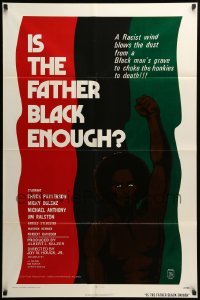 3f436 IS THE FATHER BLACK ENOUGH 1sh '72 Night of the Strangler, choke the honkies to death!
