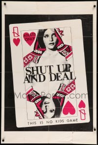 3f783 SHUT UP & DEAL 1sh '69 John Donne, cool sexy playing card image!