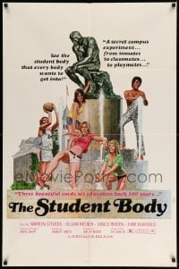3f847 STUDENT BODY 1sh '76 Warren Stevens, Jillian Kesner, sexy campus experiment!