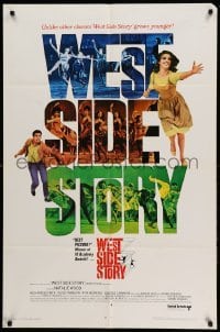3f962 WEST SIDE STORY 1sh R68 Academy Award winning classic musical, Natalie Wood, Beymer!