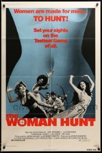 3f981 WOMAN HUNT 1sh '72 images of sexy women on the run, the tastiest game of all!
