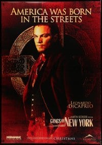 3h001 GANGS OF NEW YORK 47x68 special poster '01 Martin Scorsese, Leonardo DiCaprio, ultra rare!