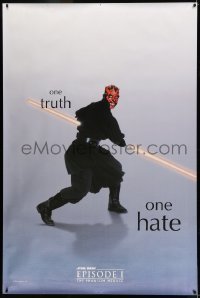 3h022 PHANTOM MENACE teaser DS bus stop '99 Star Wars Episode I, Darth Maul, one truth, one hate!