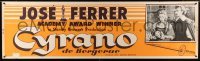 3h076 CYRANO DE BERGERAC paper banner '51 Jose Ferrer competes for Mala Powers' love, rare!
