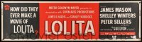 3h082 LOLITA paper banner '62 Stanley Kubrick, how did they ever make a movie of this, rare!