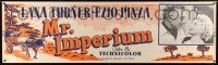 3h085 MR. IMPERIUM paper banner '51 romantic c/u of sexy Lana Turner & singer Ezio Pinza, rare!