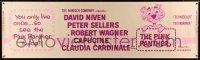 3h089 PINK PANTHER paper banner '64 Blake Edwards classic, you only live once, so see it twice!