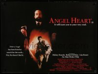 3j474 ANGEL HEART British quad '87 cool images of the devil Robert De Niro, w/ Mickey Rourke!