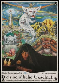 3j019 NEVERENDING STORY East German 23x32 '89 Wolfgang Petersen, great fantasy art by Koenig!