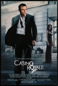 3k571 CASINO ROYALE advance DS 1sh '06 Daniel Craig as James Bond & sexy Eva Green!