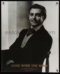 3k387 GONE WITH THE WIND 29x36 Japanese commercial poster '97 seated portrait of Clark Gable!