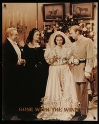 3k386 GONE WITH THE WIND 29x36 Japanese commercial poster '97 Fleming, Leigh in wedding dress!