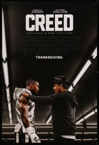 3k588 CREED advance DS 1sh '15 image of Sylvester Stallone as Rocky Balboa with Michael Jordan!
