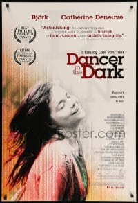 3k597 DANCER IN THE DARK advance 1sh '00 directed by Lars von Trier, Bjork musical!