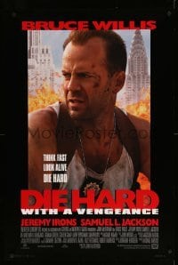 3k619 DIE HARD WITH A VENGEANCE style B DS 1sh '95 Bruce Willis, Jeremy Irons, Samuel L. Jackson