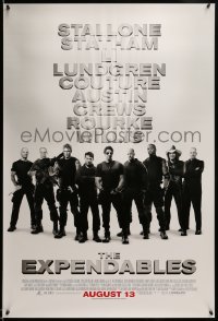 3k634 EXPENDABLES advance 1sh '10 Sylvester Stallone, Jason Statham, Jet Li, image of top cast!