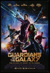 3k673 GUARDIANS OF THE GALAXY advance DS 1sh '14 Zoe Saldana, Marvel Comics sci-fi!