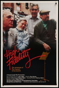 3k689 HIGH FIDELITY 1sh '88 Allan Miller, it's a string quartet documentary!