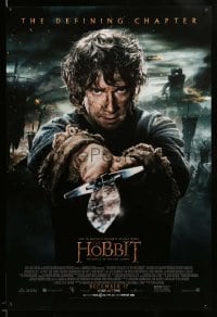 3k693 HOBBIT: THE BATTLE OF THE FIVE ARMIES advance DS 1sh '14 Martin Freeman as Bilbo Baggins!