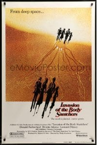 3k724 INVASION OF THE BODY SNATCHERS advance 1sh '78 Kaufman classic remake of sci-fi thriller!