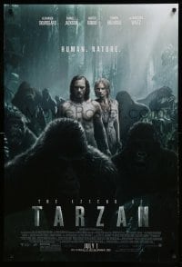3k748 LEGEND OF TARZAN advance DS 1sh '16 David Yates, Skarsgard in the title role, Margot Robbie!