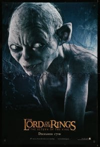 3k759 LORD OF THE RINGS: THE RETURN OF THE KING teaser DS 1sh '03 CGI Andy Serkis as Gollum!