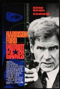 3k811 PATRIOT GAMES int'l 1sh '92 Harrison Ford is Jack Ryan, from Tom Clancy novel!