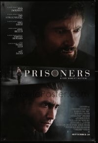 3k827 PRISONERS int'l advance DS 1sh '13 image of Hugh Jackman & Jake Gyllenhaal!