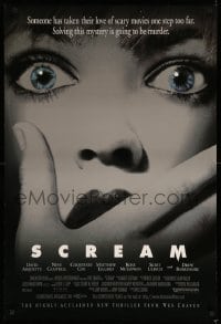 3k864 SCREAM 1sh '96 directed by Wes Craven, David Arquette, Neve Campbell!