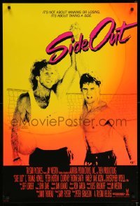 3k871 SIDE OUT 1sh '90 C. Thomas Howell, Courtney Thorne-Smith, beach volleyball!
