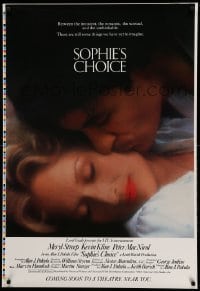 3k877 SOPHIE'S CHOICE printer's test advance 1sh '82 Pakula directed, Meryl Streep, Kevin Kline!