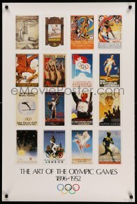 3k295 ART OF THE OLYMPIC GAMES 1896 - 1952 24x36 special '88 posters from 1896 through 1952!
