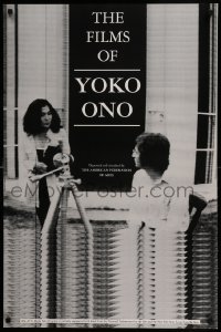 3k283 FILMS OF YOKO ONO 24x36 film festival poster '91 great image of her and John Lennon!